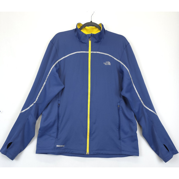 The North Face Flight Series Windstopper Jacket Reflective Men XL Blue Yellow - Picture 1 of 12